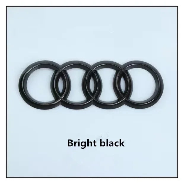 1Pc Audi directly covered front /Rear logo Emblem Refitted four-ring black Badge For Audi A4 A3 A5 A7 Q3 Q5 Q7 Q2 A6 Accessories