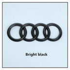 1Pc Audi directly covered front /Rear logo Emblem Refitted four-ring black Badge For Audi A4 A3 A5 A7 Q3 Q5 Q7 Q2 A6 Accessories