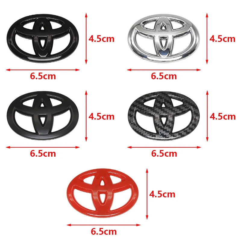 3D ABS Steering Wheel Emblem Cover Logo Badge Sticker for Toyota Corolla RAV4 Prius CHR Yaris Avensis Camry Auris Verso Accessor