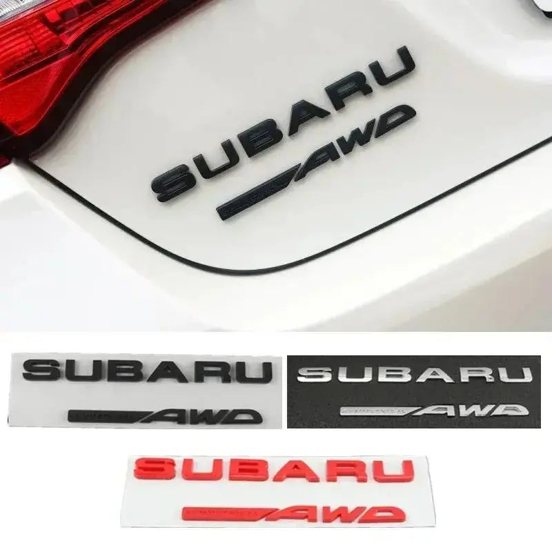 ABS Car Rear Trunk Sticker Emblem for Subaru WRX BRZ STI XV FORESTER IMPREZA LEGACY OUTBACK Auto Body Tail Letter Badge Decal