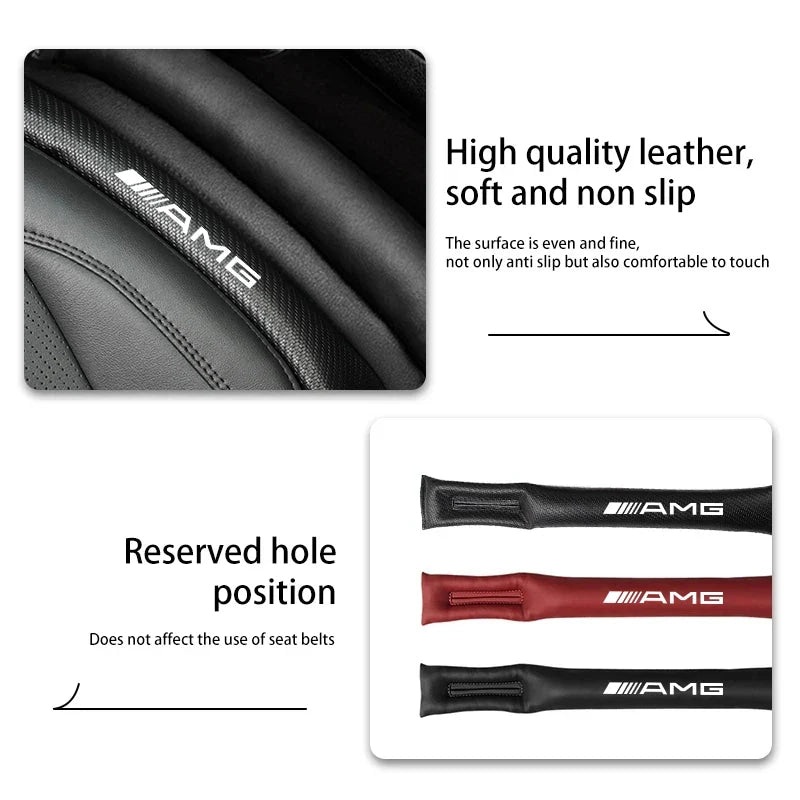 2Pcs Car Seat Gap Filler Leak Proof Sealing Strip For Mercedes Benz AMG W204 W205 W203 W211 W212 W213 W201 W210 W124 W126 W140