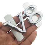 Car Styling Metal V8 Car Front Grille Emblem Badge For Ford Chevrolet Dodge Skoda Volkswagen SEAT BMW Fiat Toyota Infiniti