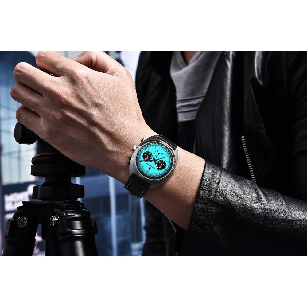 PAGANI DESIGN Panda Mens Watches Quartz Luxury Watch For Men Chronograph VK63 Wristwatches AR Sapphire Waterproof Luminous Clock