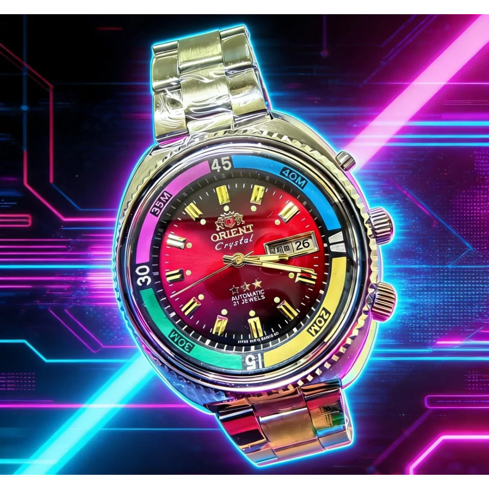 Orient Watch Series Automatic Mechanical Unisex Watch World Time Full Function Steel Strap Select Dial Luminous