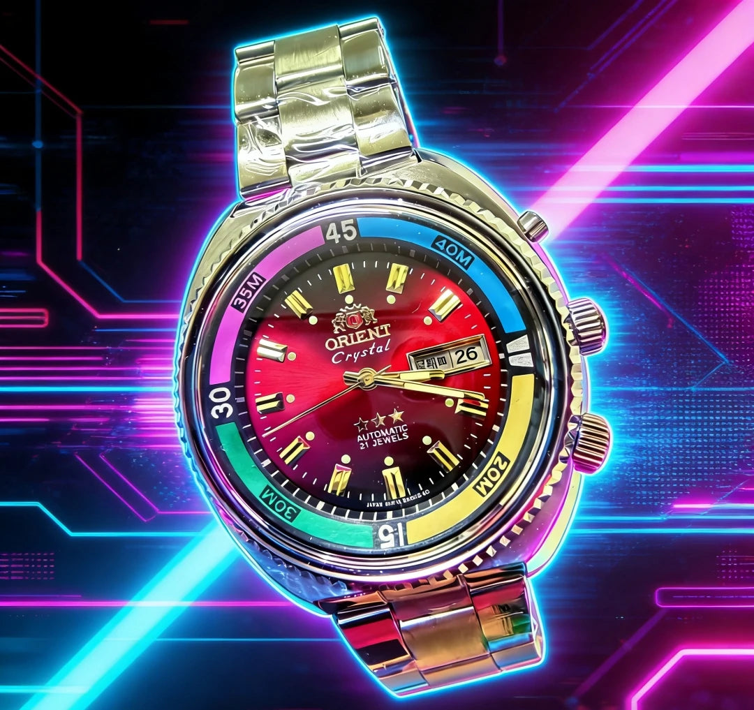 Orient Watch Series Automatic Mechanical Unisex Watch World Time Full Function Steel Strap Select Dial Luminous