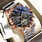 POEDAGAR Luxury Men Wristwatch Hollow Tourbillon Luminous Date Week Man Clock Automatic Mechanical Stainless Steel Men's Watches