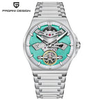 PAGANI DESIGN New 42MM Hollow Tourbillon Luxury Men Mechanical Watch Sapphire Glass Automatic Watches For Men Relojes hombres