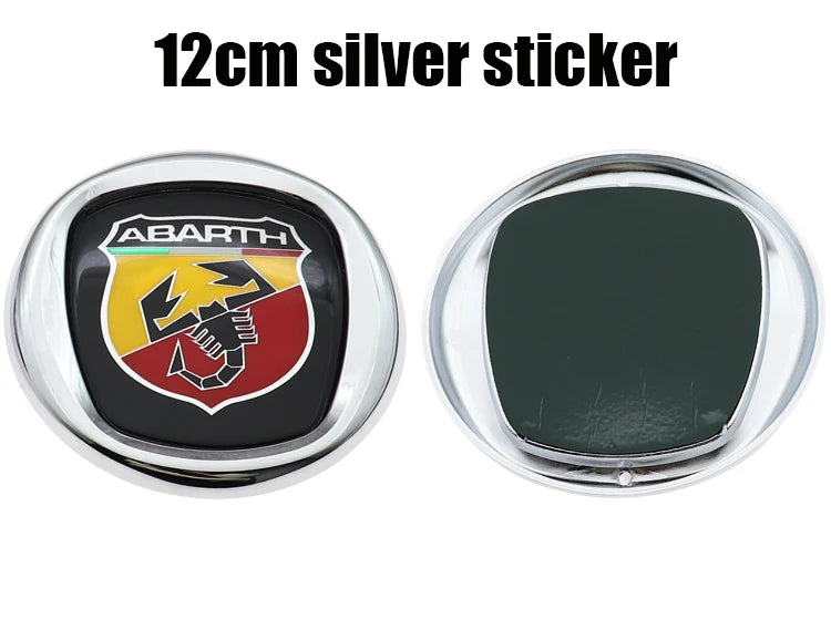 1pcs 6cm 9.5cm 12cm 3D ABS Car Front Logo Steer Wheel Rear Bumper Tail Door Trunk Emblem Sticker Styling Accessories