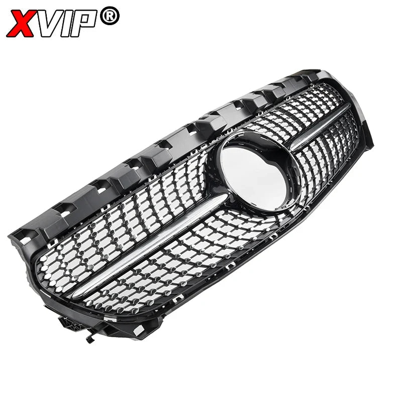 Chrome Silver AMG Style Front Bumper Grille For Mercedes Benz CLA-Class W117 2013-2019 CLA180 CLA200 CLA45 Front Grill Black