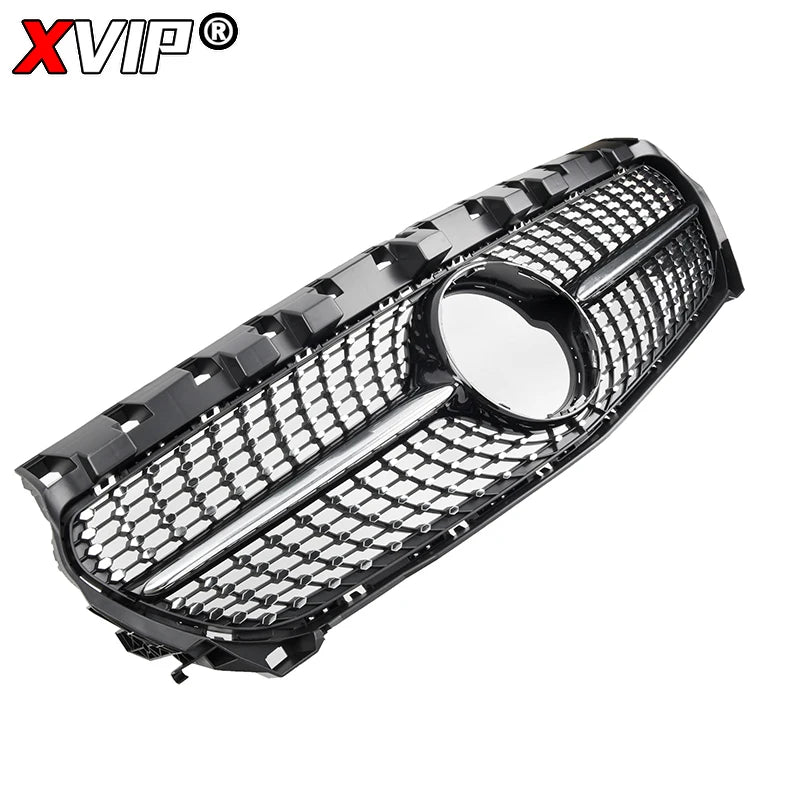 Chrome Silver AMG Style Front Bumper Grille For Mercedes Benz CLA-Class W117 2013-2019 CLA180 CLA200 CLA45 Front Grill Black