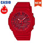 2026 NeW Casio GA-2100 series men's watch Flame Inside trendy sportsmultifunctional fashion anti-shock color disc watch G-SHOCK