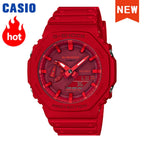 2026 NeW Casio GA-2100 series men's watch Flame Inside trendy sportsmultifunctional fashion anti-shock color disc watch G-SHOCK