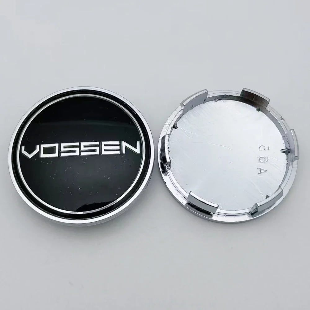 4pcs 65MM 59MM Vossen Logo Emblem Badge Car Wheel Center Caps Wheel Hubcap Hub Center Dust Cover Replace Car Styling Accessories