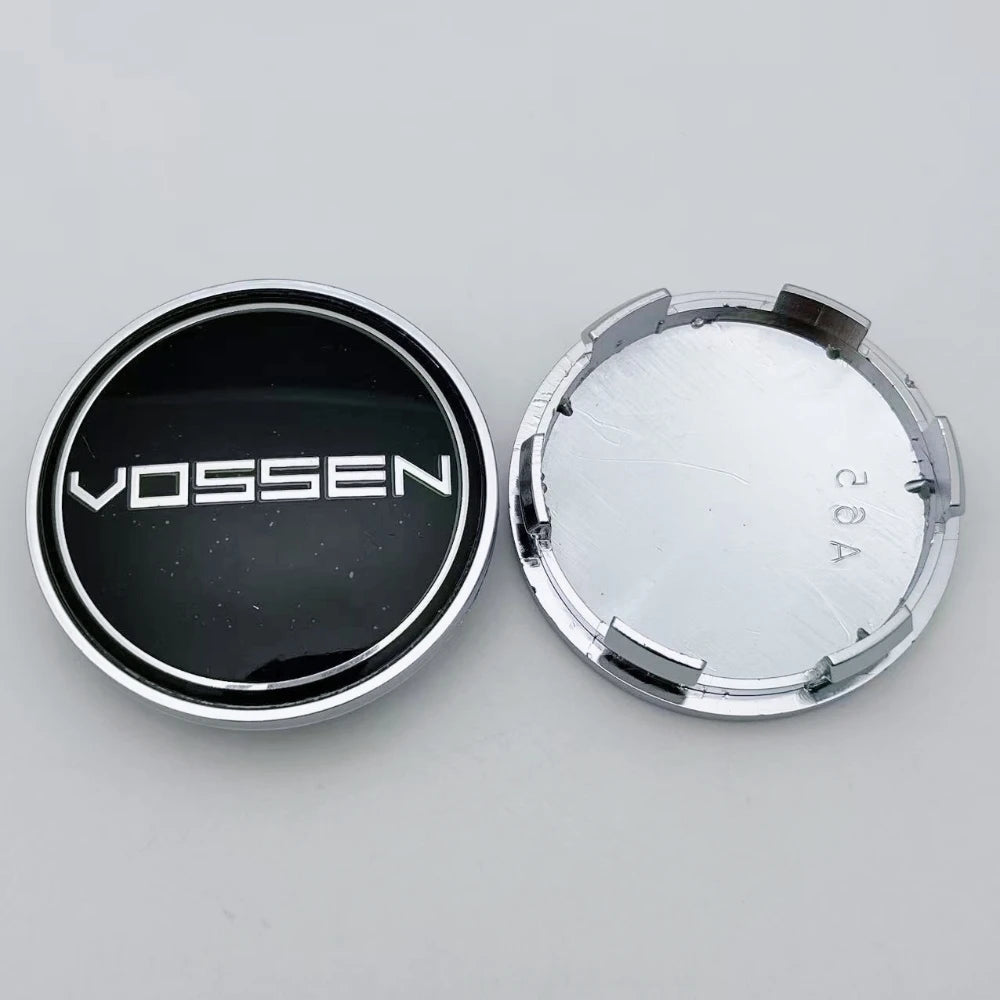 4pcs 65MM 59MM Vossen Logo Emblem Badge Car Wheel Center Caps Wheel Hubcap Hub Center Dust Cover Replace Car Styling Accessories
