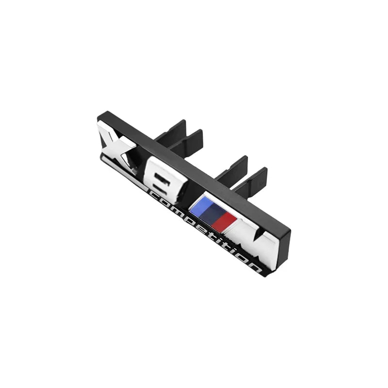 1Pcs  3D ABS Plastic M Series Decor Badge, Front Grille M Sport Logo Car Styling Trim Accessories for BMW M Competition Mo