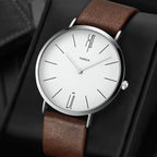 Luxury Top Brand Men's Quartz Wrist Watches Men Business Leather Quartz Clock Women Men's Watches Man's Wristwatch Gifts for Men