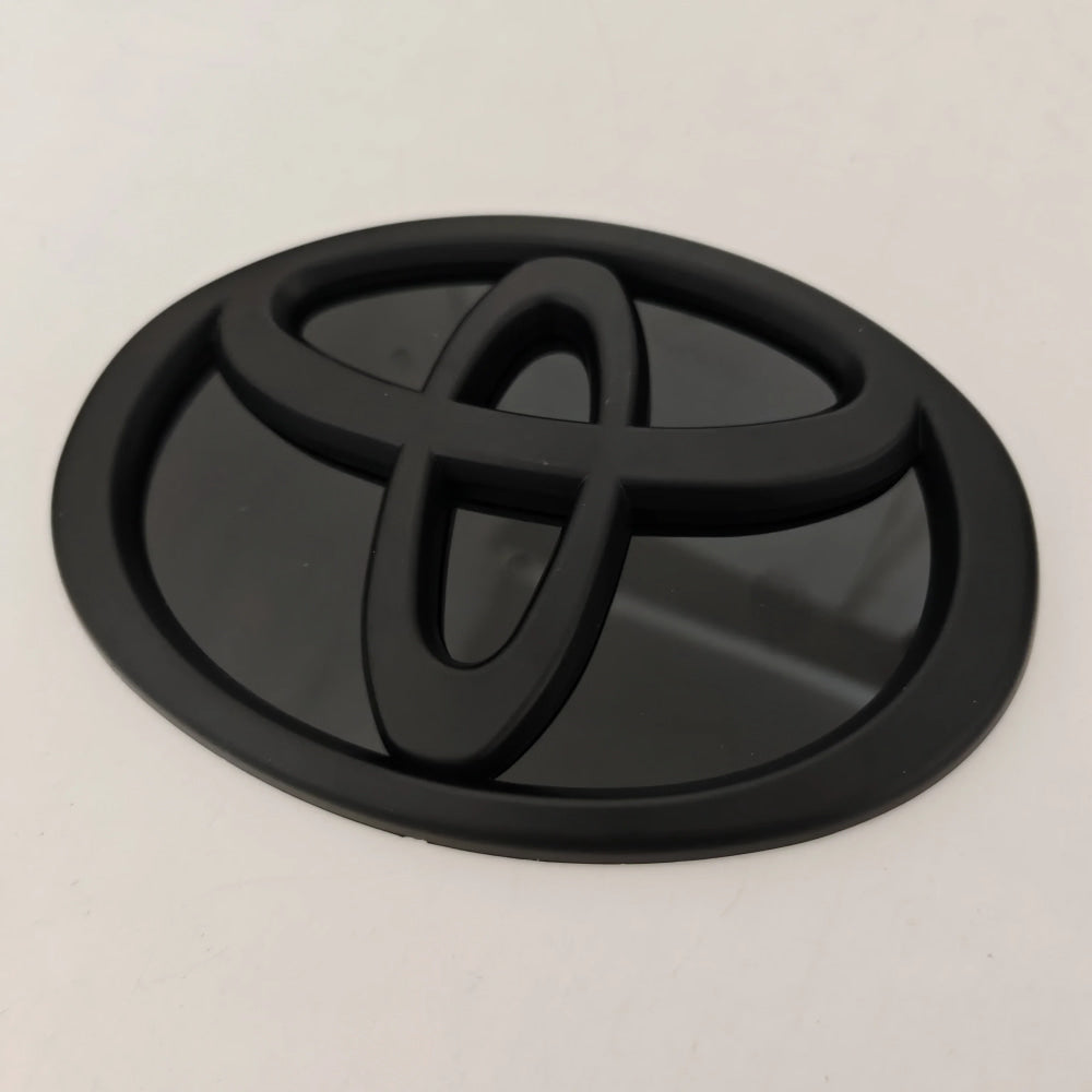for Toyota RAV4 CAMRY COROLLA LANDCRUSER RAV4 VIOS SIENNA YARLS Modified Black Bottom Front Grille Badge Trunk Car Logo Suitable