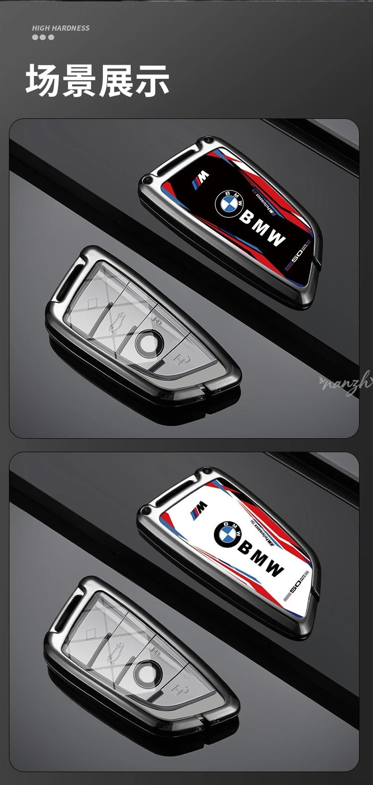 Car Remote Key Case Cover Shell Protector For BMW M Performance F30 F20 F10 F18 F22 F01 X3 X4 F06 F02 M3 M5 Auto Accessories