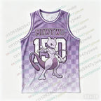 Basketball Jersey Pikachu Charizard Eevee Anime Tank Top Loose Quick Drying Breathable Sportswear VEST Summer Men's Tank Top