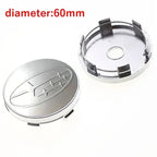 For Subaru ASCENT BRZ FORESTER IMPREZA XV WRC WRX LEGACY OUTBACK STI 4pcs 60mm Car Wheel Center Covers Tire Hub Caps Decoration