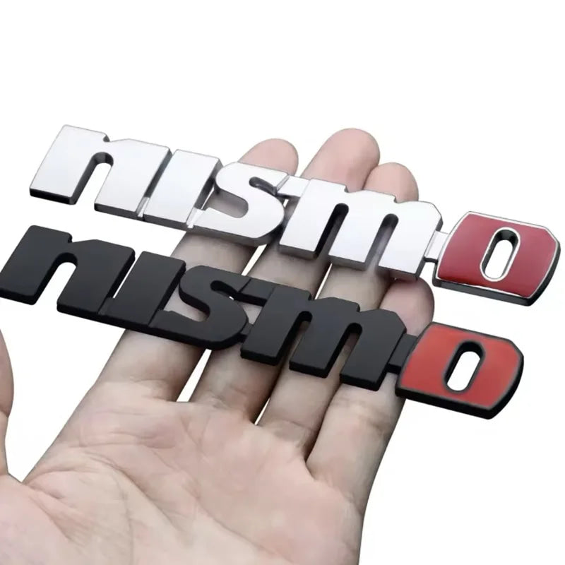 3D Metal Car Front Grille Emblem NISMO  Logo Decal For Nissan X-trail Qashqai Note Juke Sentra Patrol Car Styling Accessories