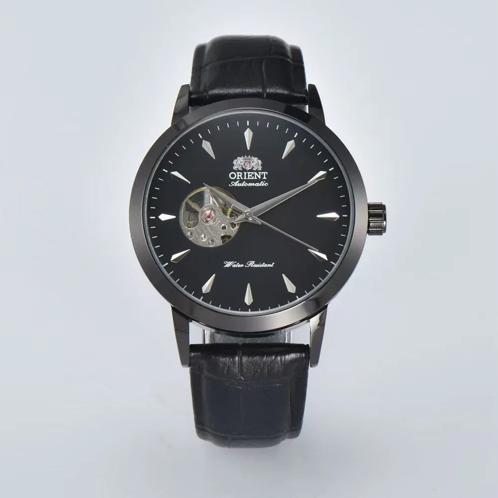 Automatic Mechanical Unisex Sports Watch Full Function World Time Waterproof Shockproof Skeleton Dial Orient