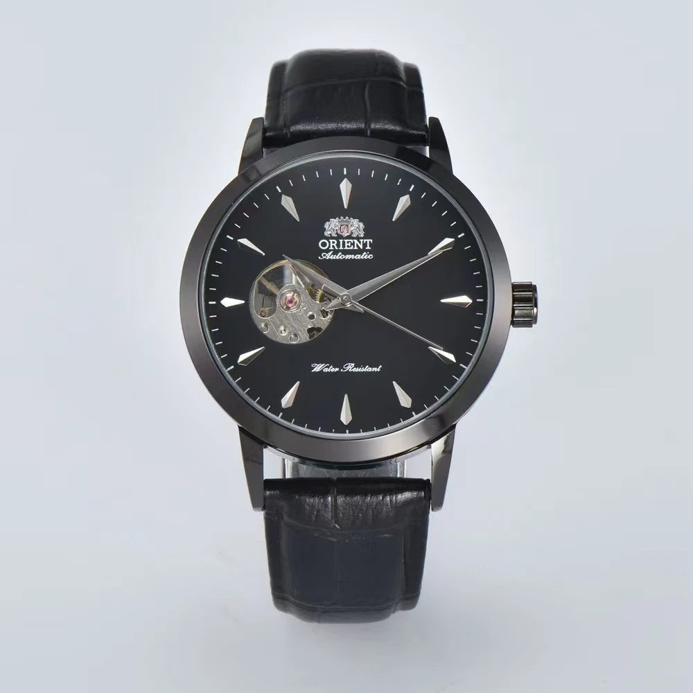 Automatic Mechanical Unisex Sports Watch Full Function World Time Waterproof Shockproof Skeleton Dial Orient