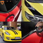 3/5/7/10CM Black Glossy Vinyl Stripes Car Tape Waterproof Window Trim Film for Hood Roof Pillar