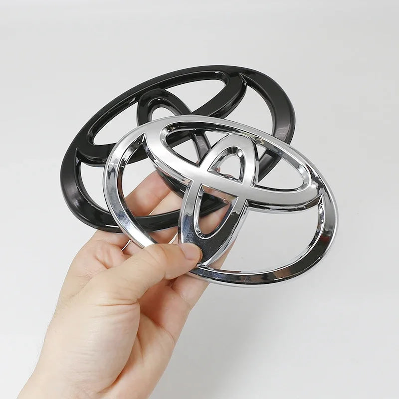 3D Car logo series Front Head Grill Hood Bonnet Emblem Rear Tail Bumper Trunk Badge For Toyota Corolla Camry RAV4 Hilux Yaris