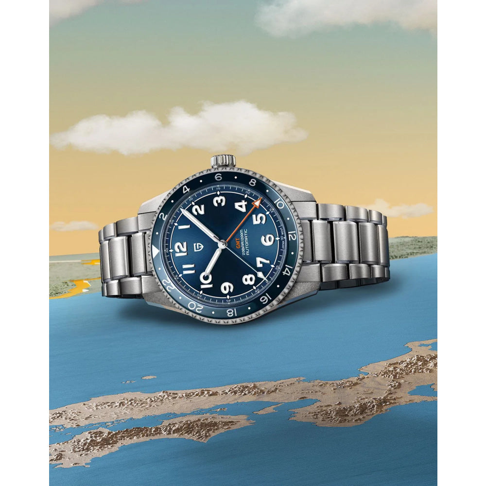 PAGANI DESIGN PD1784 Men’s GMT Automatic Mechanical Watch DG5833 Stainless Steel Sapphire Crystal Waterproof Local Delivery