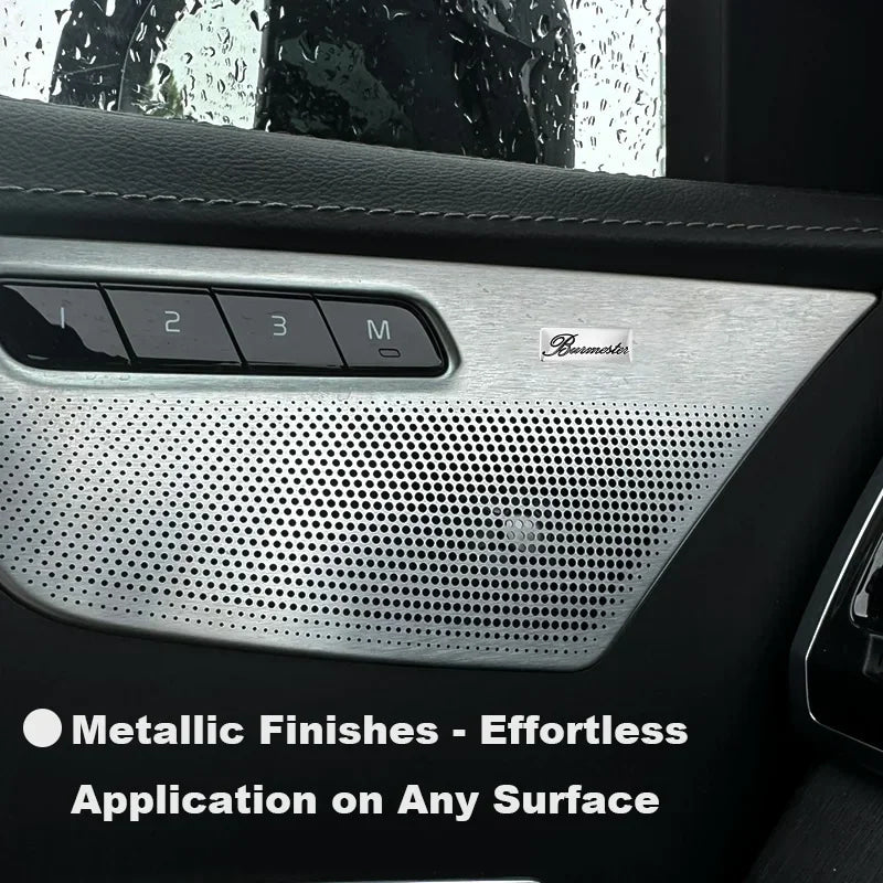 Chevrolet 3D Aluminum Car Audio Stickers Fit For Silverado Impala Malibu Equinox Cruze Camaro Tahoe/Suburban Blazer Spark Aveo