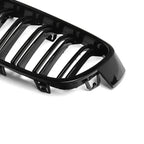Double Slat Car Front Grille for BMW F30 F31 F35 320i 325i 328i 2012-2018 Gloss Black Racing Front Sport Grill For BMW 3-Series