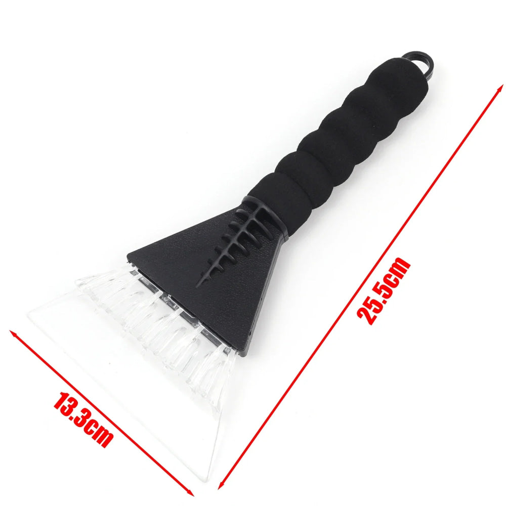 Rascador de hielo para coche, rompevientos para parabrisas, cepillos de vidrio de limpieza rápida, herramienta para quitar la nieve, pala para cepillos de nieve para invierno y ventana de coche