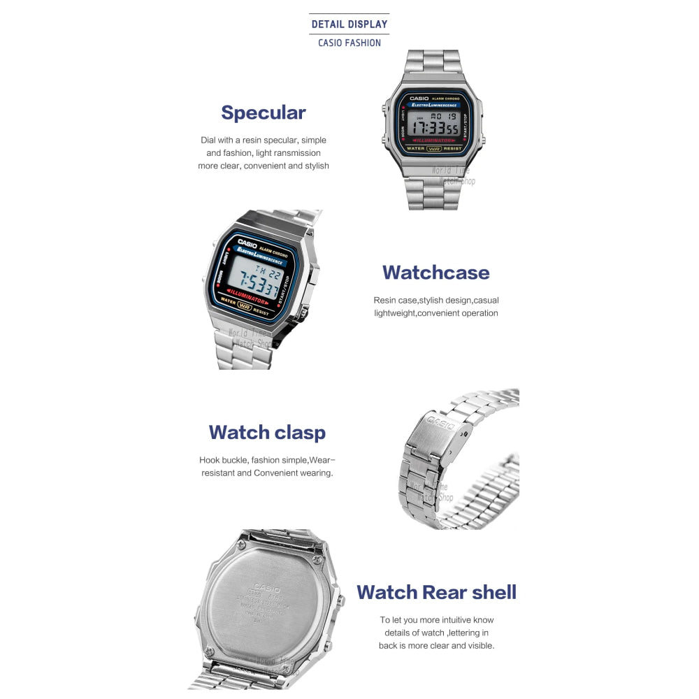 Casio watch silver watch men set brand luxury LED digital Waterproof Quartz men watch Sport military Wrist Watch relogio masculi