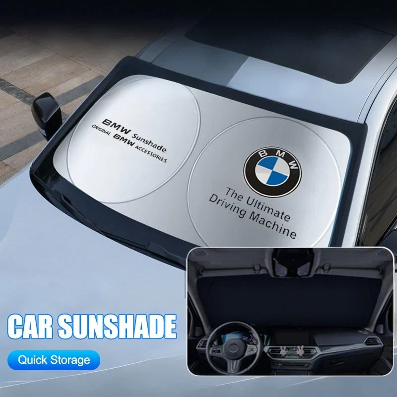 Car Windshield Sun Shade Window Shade Front Sunshade Protect For BMW X1 X2 X3 X4 X5 X6 X7 GT E53 E70 E71 F25 E84 M Sticker