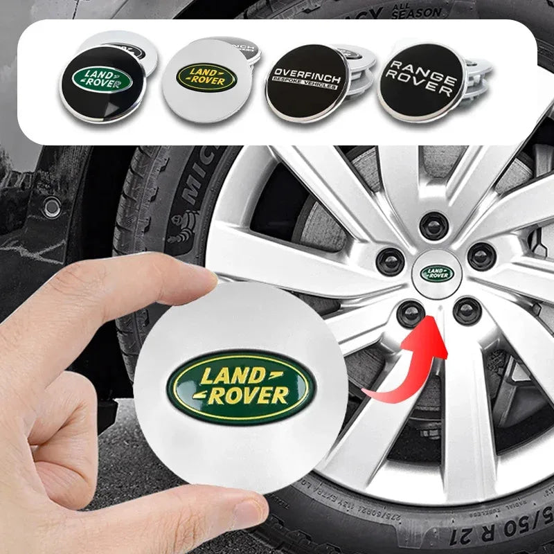 4Pcs 62MM Car Styling Wheel Center Cap Hub Replaced Covers For Land Rover Range Rover Evoque Velar Defender Discovery Freel