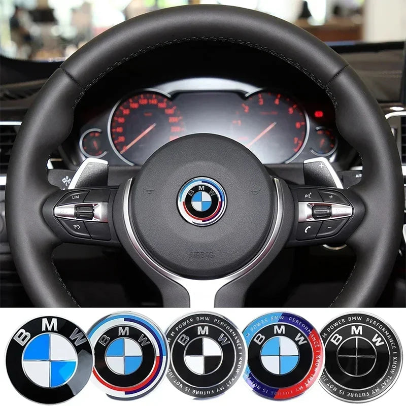 Interior Mouldings 45 mm For BMW Car Steering Wheel Badge Sticker Decoration Accessories For BMW 325i 320Li 325Li 330Li F30 F10
