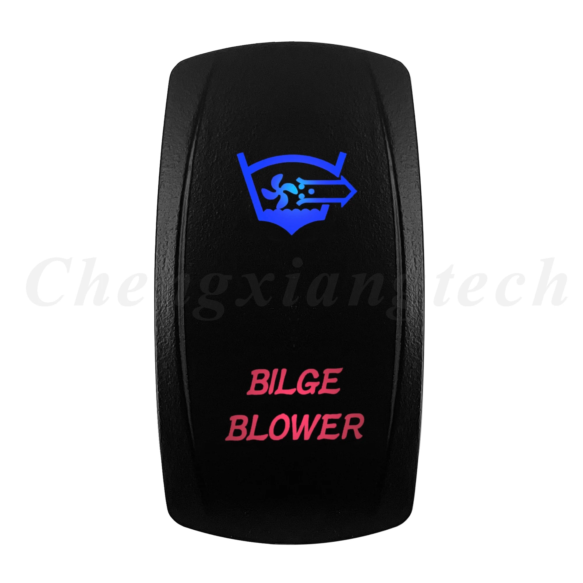 Waterproof 5 Pins SPST On/Off Rocker Switch Blue & Red Led 20A/12V 10A/24V Toggle Switch GPS for Cars,Trucks, RVs, Boats