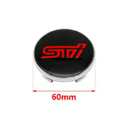 For Subaru WRX BRZ DRL XV STI Outback Legacy Forester Impreza Tribeca 4Pcs ABS 60mm Wheel Center Cover Hub Cover Logo