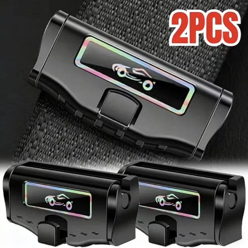 2pcs Car Adjustment Protection Clip Car Seat Belt Limiter Car Seat Belt Fixing Clip Auto Interior Accessories