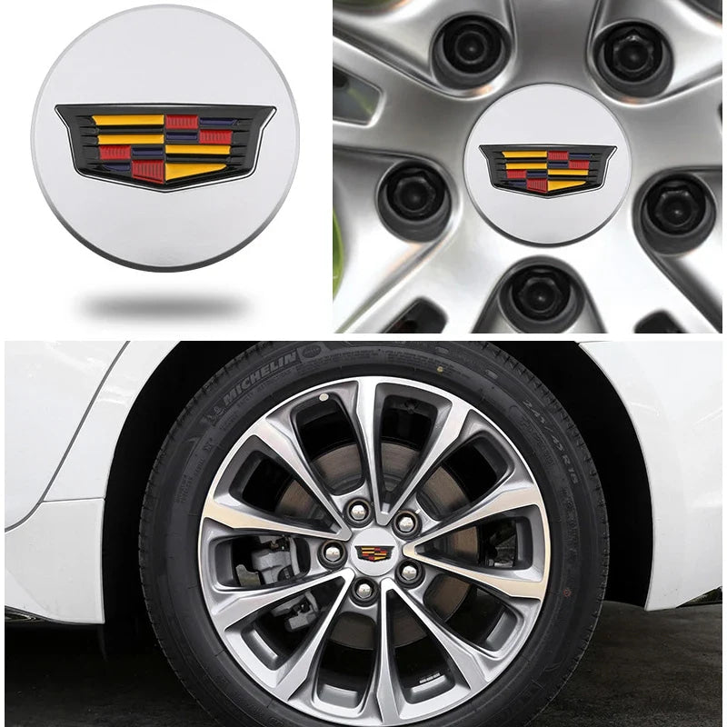 4pcs 66mm Wheel Center Hub Cover Caps for Cadillac Escalade XT5 XT6 CT5 CT6 XTS CT4 Auto Tire Emblem Car Styling Accessories