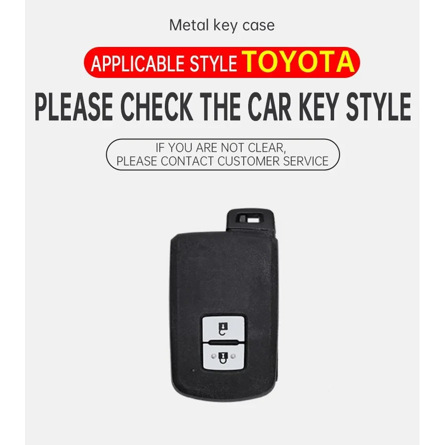 Leather Car Key Case Cover Protective Shell For Toyota Auris Camry RAV4 Avalon Yaris Verso 2012 2013 2014 2015 2016 2017 2018
