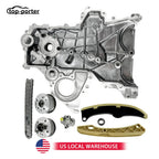 213502B701 243212B620 Timing Chain Kit+VVT Gear+Oil Pump Cover 244202B611 244312B620 For Hyundai Veloster Elantra Kia 12-21