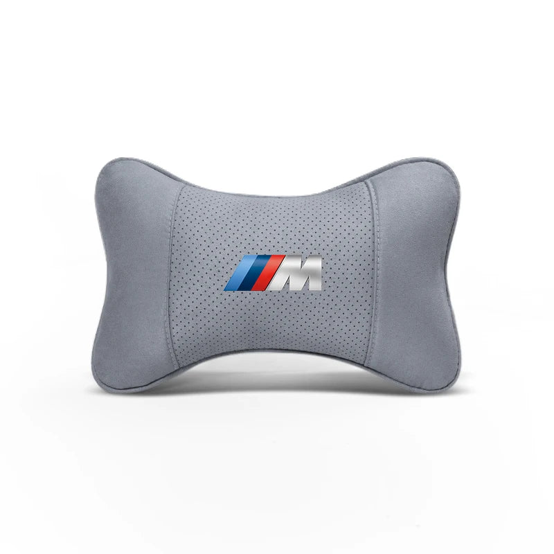 Soft Suede Neck Pillow Comfort Car Headrest Interior Decor Accessories For BMW E90 G80 M3 G30 M5 F82 F83 F20 F21 G42 F95 F96 G06