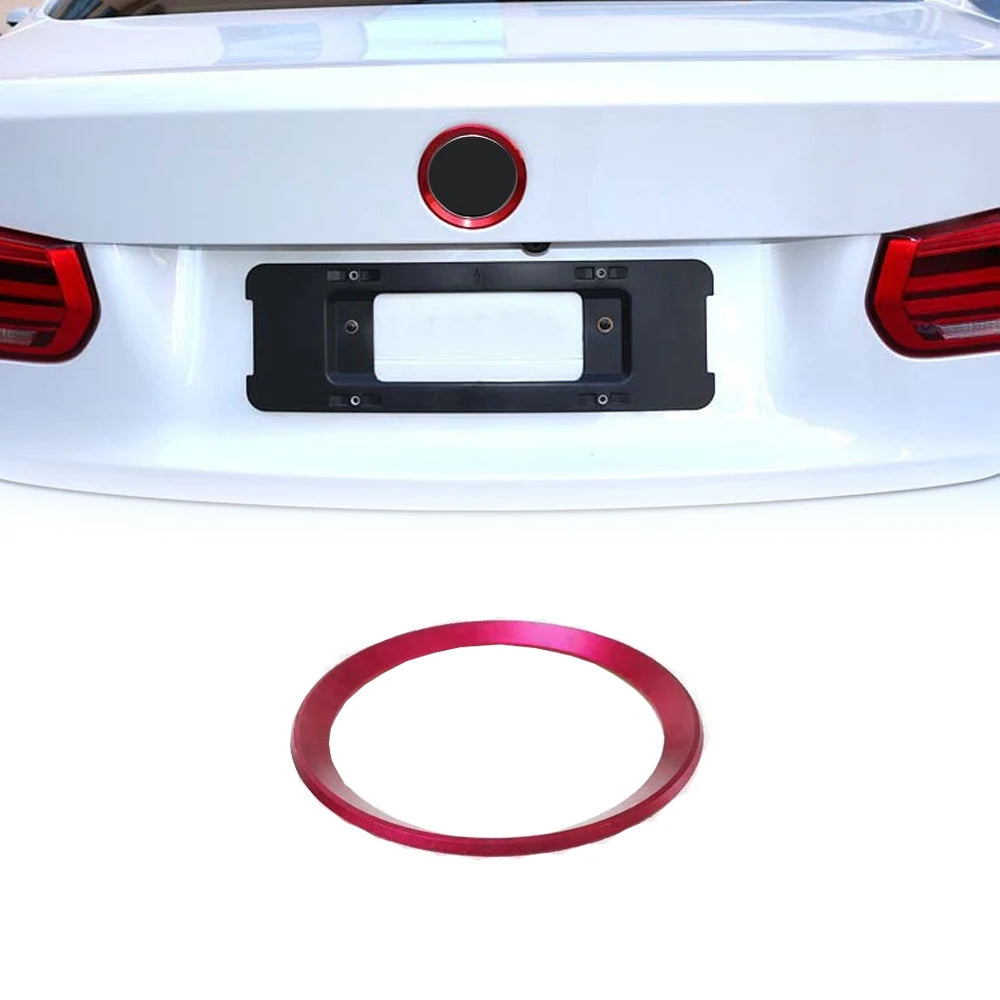Creative Chrome Aluminum Car Front Rear Logo Surrounding Ring Stylish for BMW 82mm 74mm Emblem Hood Car Decoration Accessories
