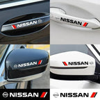 4PCS Car Styling Door Handle Decoration Stickers Decals For Nissan J10 X-Trail Qashqai Juke Leaf Micra NOTE Patrol Gadgets