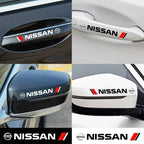 4PCS Car Styling Door Handle Decoration Stickers Decals For Nissan J10 X-Trail Qashqai Juke Leaf Micra NOTE Patrol Gadgets