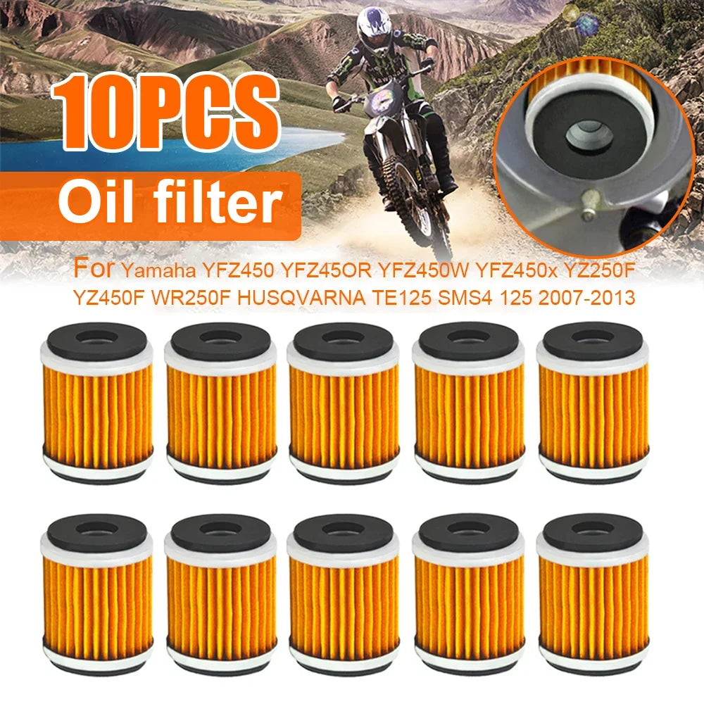 5/10Pcs R125 Oil Filter Motorcycle Oil Filter Replacement for Yamaha WR125 250 YZ450 Filter Element