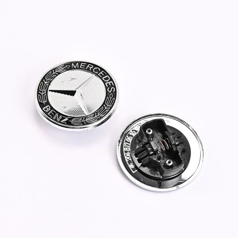 57mm Car Hood Emblem Badge Bonnet Emblem Stickers For Mercedes Benz Brabus AMG W124 W140 W163 W202 W203 W204 W210 W211 W205