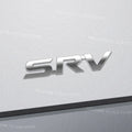 Zinc Alloy For SRV Letter Logo RAV4 Prius Hilux Pick-Up Vigo Revo Prado C-HR Car Trunk 3D Metal Emblem Rear Body Badge Sticker